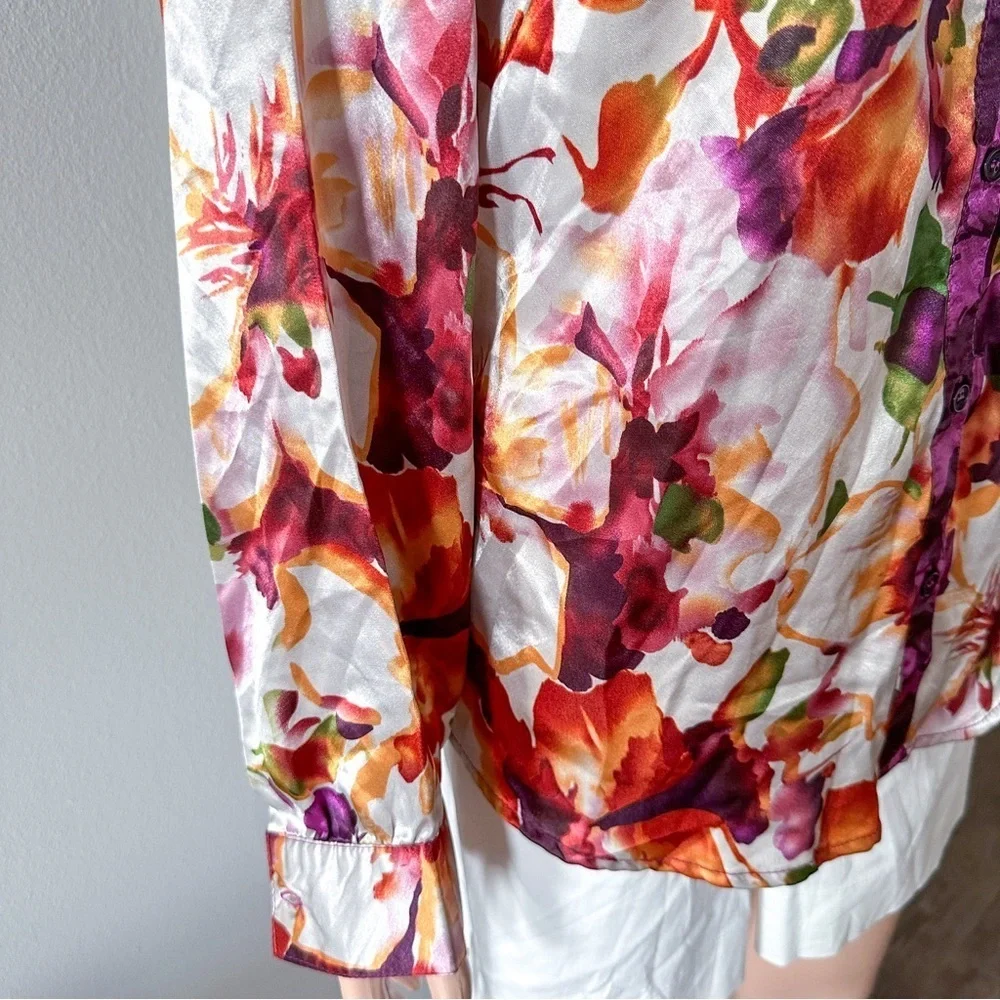 Women’s Tops | Floral Button Down Shirt Top - Picture 4 of 9